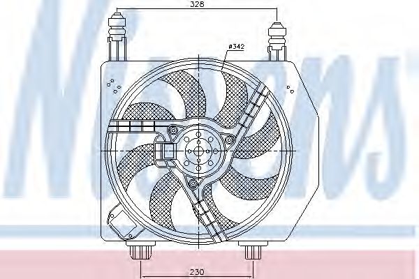 Ventilator, radiator NISSENS 85426