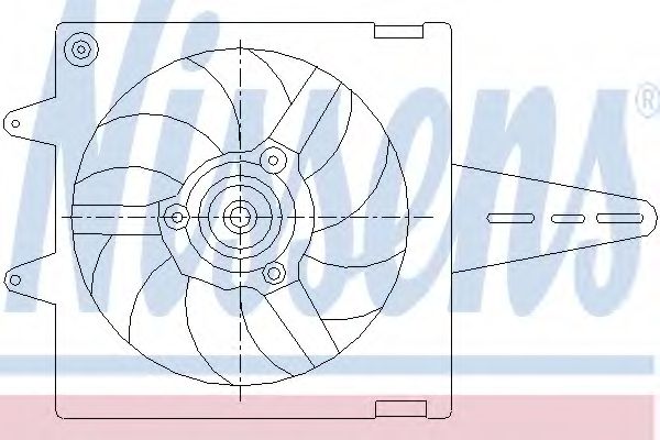 Imagine Ventilator, radiator NISSENS 85427