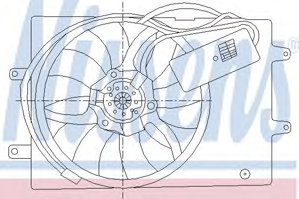 Ventilator, radiator NISSENS 85429
