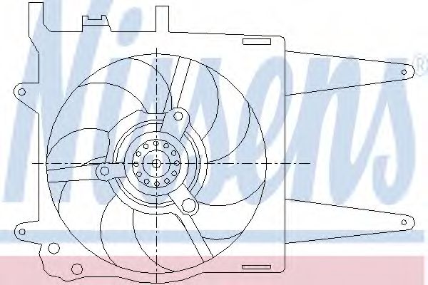Ventilator, radiator NISSENS 85431