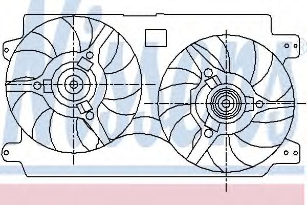 Ventilator, radiator NISSENS 85442