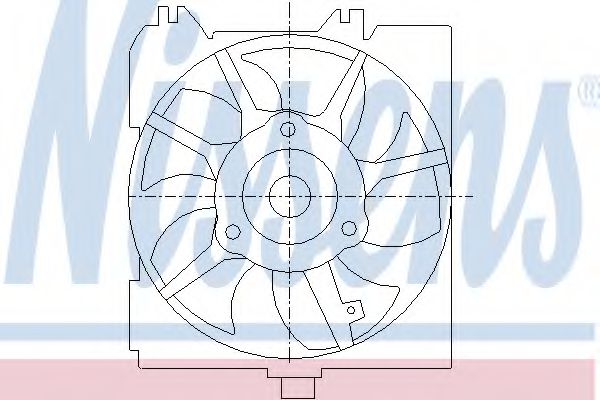 Imagine Ventilator, radiator NISSENS 85455