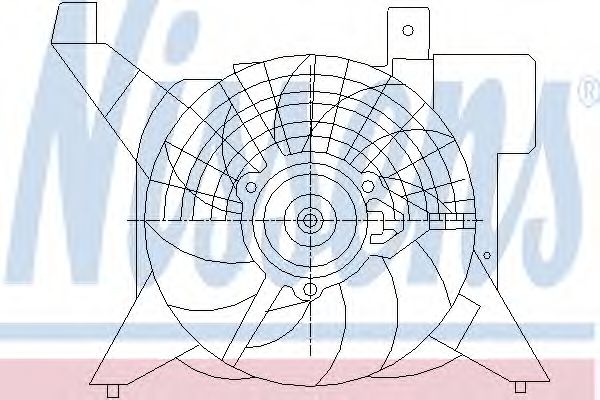 Imagine Ventilator, radiator NISSENS 85476