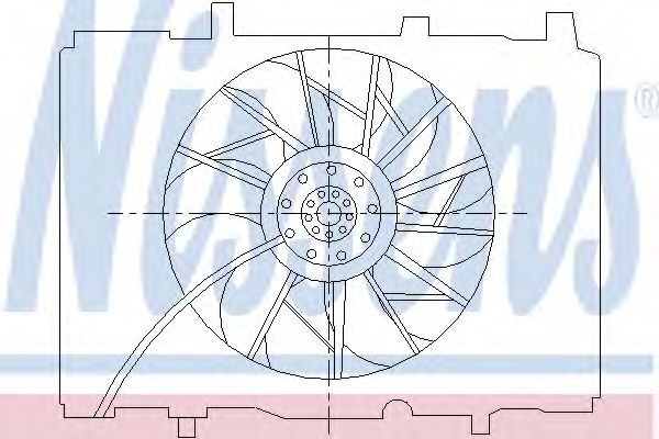 Imagine Ventilator, radiator NISSENS 85489