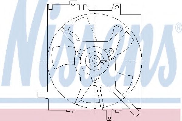 Imagine Ventilator, radiator NISSENS 85490