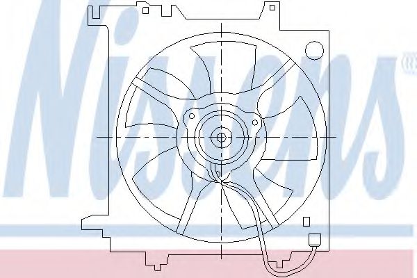 Imagine Ventilator, radiator NISSENS 85493