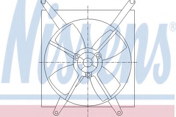 Imagine Ventilator, radiator NISSENS 85496