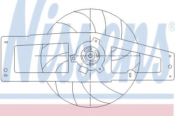 Imagine Ventilator, radiator NISSENS 85498