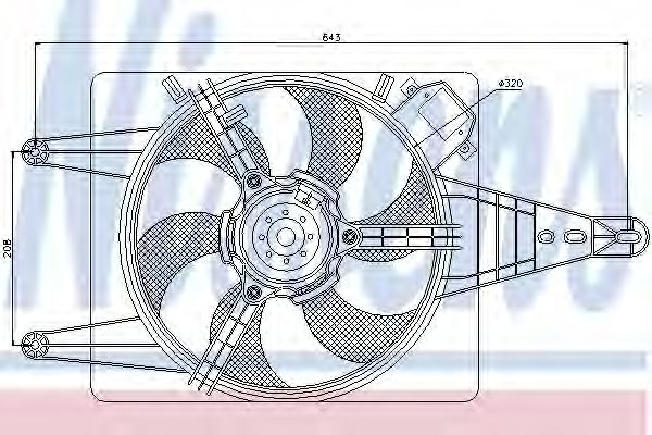 Ventilator, radiator NISSENS 85507