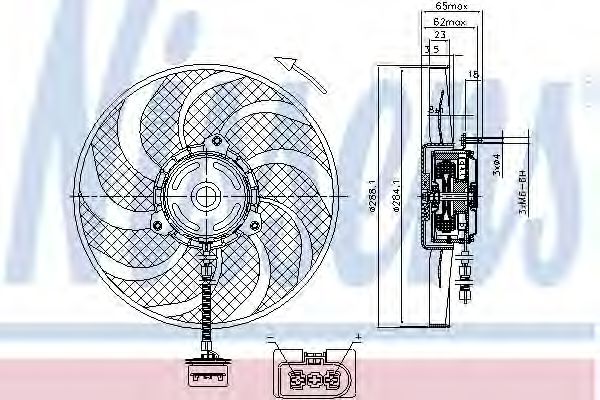 Imagine Ventilator, radiator NISSENS 85541