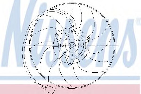 Imagine Ventilator, radiator NISSENS 85551