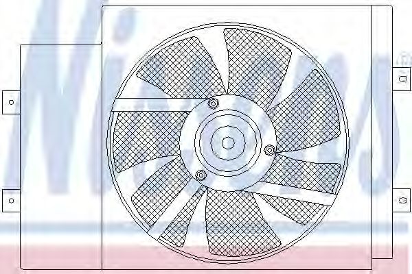 Imagine Ventilator, radiator NISSENS 85594