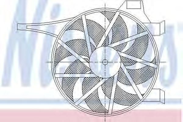 Imagine Ventilator, radiator NISSENS 85596