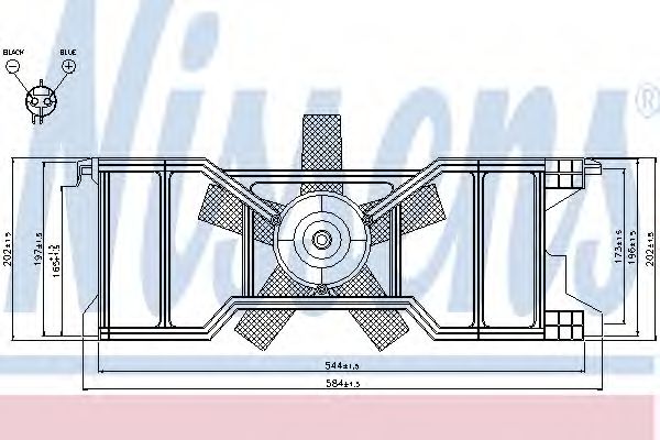 Imagine Ventilator, radiator NISSENS 85630