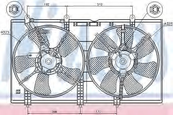 Imagine Ventilator, radiator NISSENS 85636