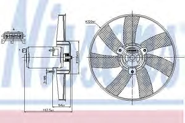 Imagine Ventilator, radiator NISSENS 85677