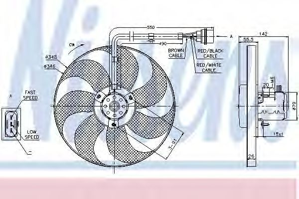 Imagine Ventilator, radiator NISSENS 85683