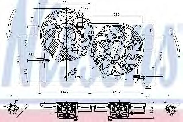 Imagine Ventilator, radiator NISSENS 85696