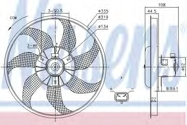 Imagine Ventilator, radiator NISSENS 85781