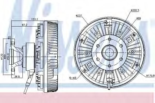 Imagine Cupla, ventilator radiator NISSENS 86023