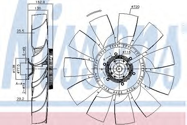 Imagine Cupla, ventilator radiator NISSENS 86033