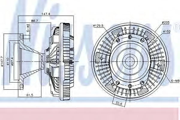 Imagine Cupla, ventilator radiator NISSENS 86034