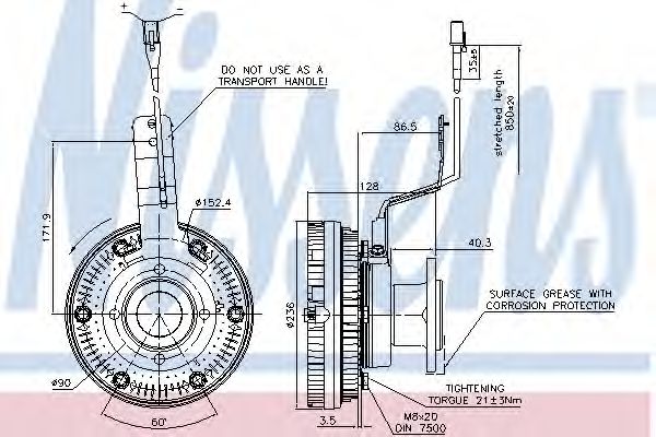 Imagine Cupla, ventilator radiator NISSENS 86039