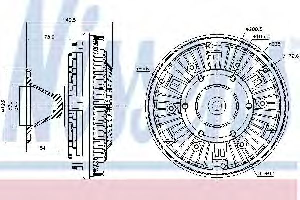 Imagine Cupla, ventilator radiator NISSENS 86051