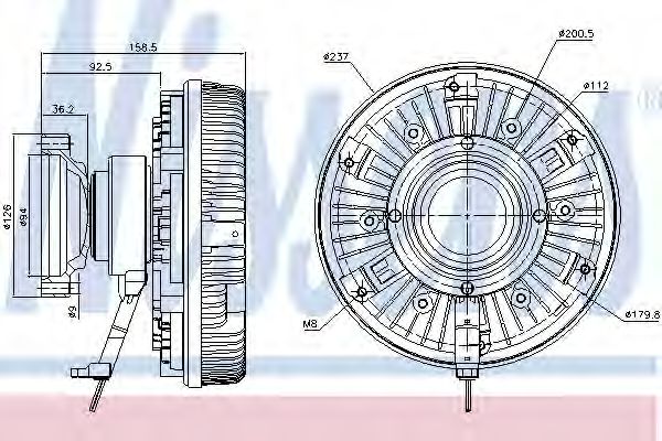 Imagine Cupla, ventilator radiator NISSENS 86075