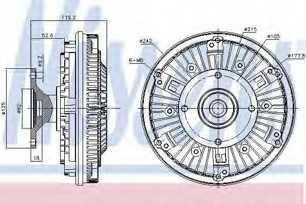 Imagine Cupla, ventilator radiator NISSENS 86076