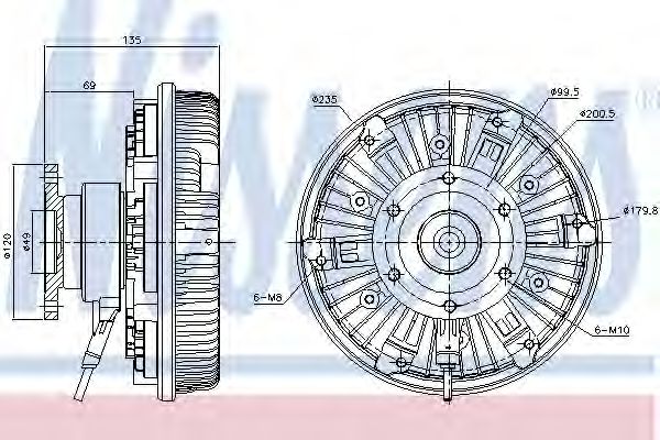 Imagine Cupla, ventilator radiator NISSENS 86077