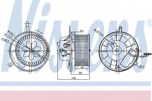 Imagine Ventilator, habitaclu NISSENS 87032