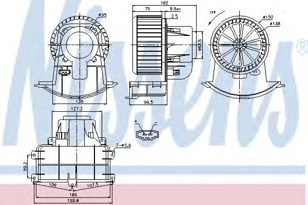 Imagine Ventilator, habitaclu NISSENS 87033