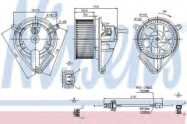 Imagine Ventilator, habitaclu NISSENS 87039