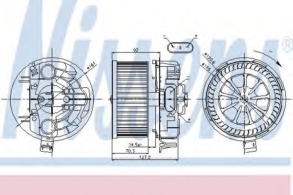 Imagine Ventilator, habitaclu NISSENS 87043