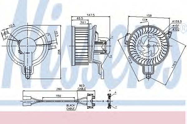 Imagine Ventilator, habitaclu NISSENS 87048