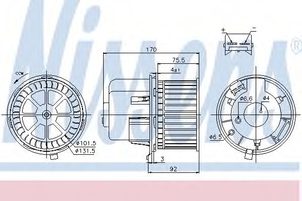 Imagine Ventilator, habitaclu NISSENS 87061