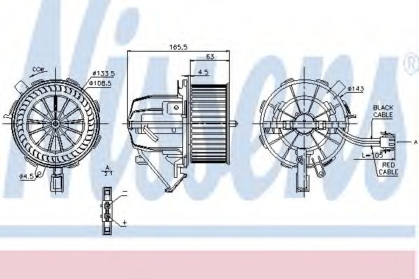 Imagine Ventilator, habitaclu NISSENS 87075