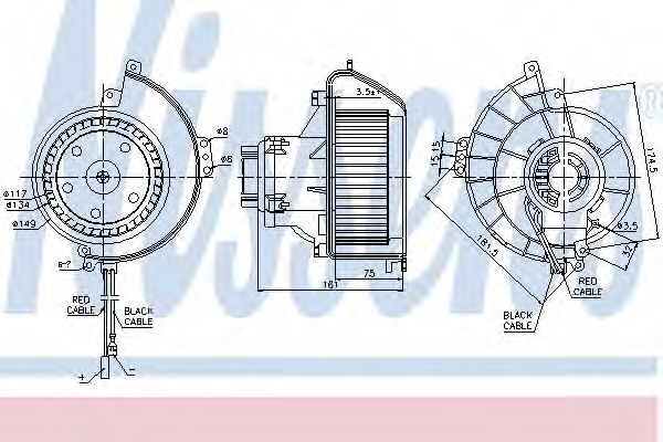 Imagine Ventilator, habitaclu NISSENS 87081