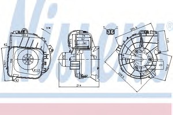 Imagine Ventilator, habitaclu NISSENS 87084