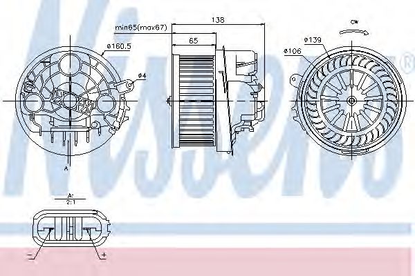 Imagine Ventilator, habitaclu NISSENS 87091