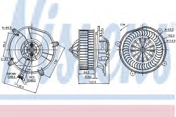 Imagine Ventilator, habitaclu NISSENS 87103