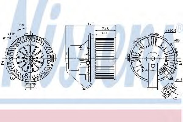 Imagine Ventilator, habitaclu NISSENS 87105