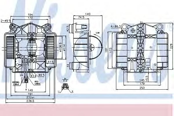 Imagine Ventilator, habitaclu NISSENS 87110