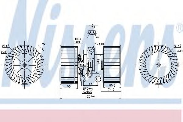 Imagine Ventilator, habitaclu NISSENS 87114