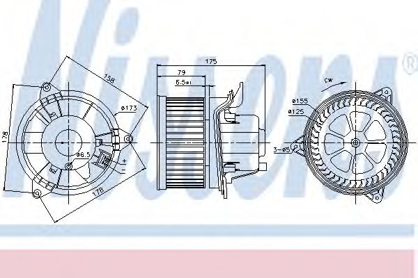 Imagine Ventilator, habitaclu NISSENS 87122