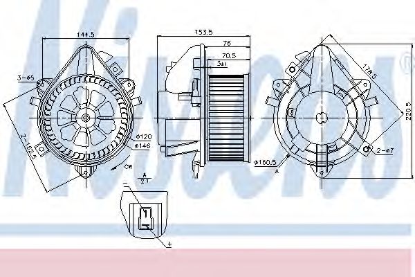 Imagine Ventilator, habitaclu NISSENS 87124