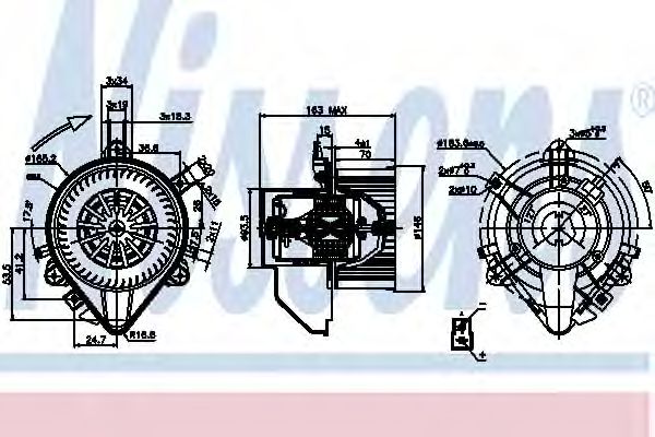 Imagine Ventilator, habitaclu NISSENS 87131