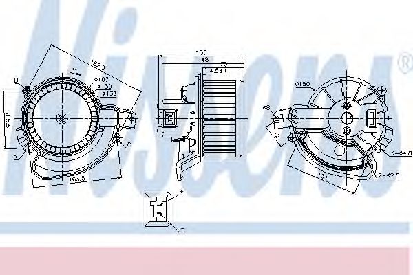 Imagine Ventilator, habitaclu NISSENS 87136