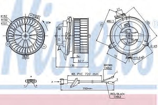 Imagine Ventilator, habitaclu NISSENS 87153